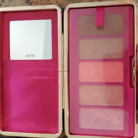 💜 Tarte Life of the Party Blush Palette & Clutch w/ Mirror - Picture 6 of 6